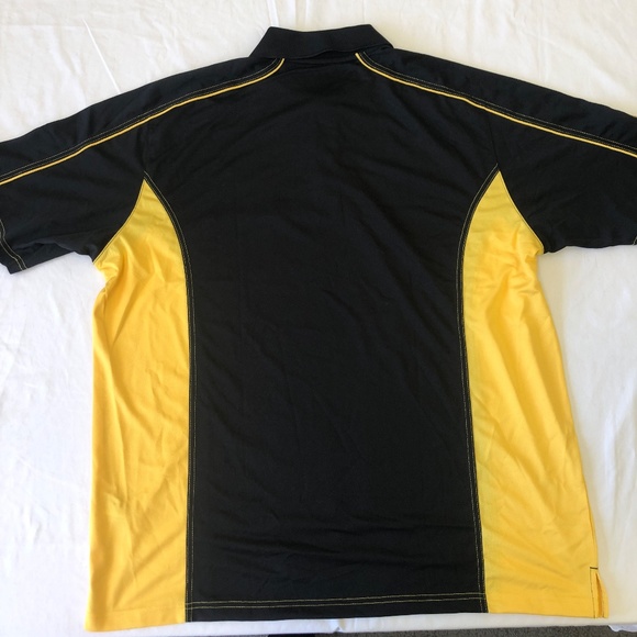 Corvette C8R Corvette Racing Polo Black W/ Yellow Accents - NEW - Picture 2 of 3